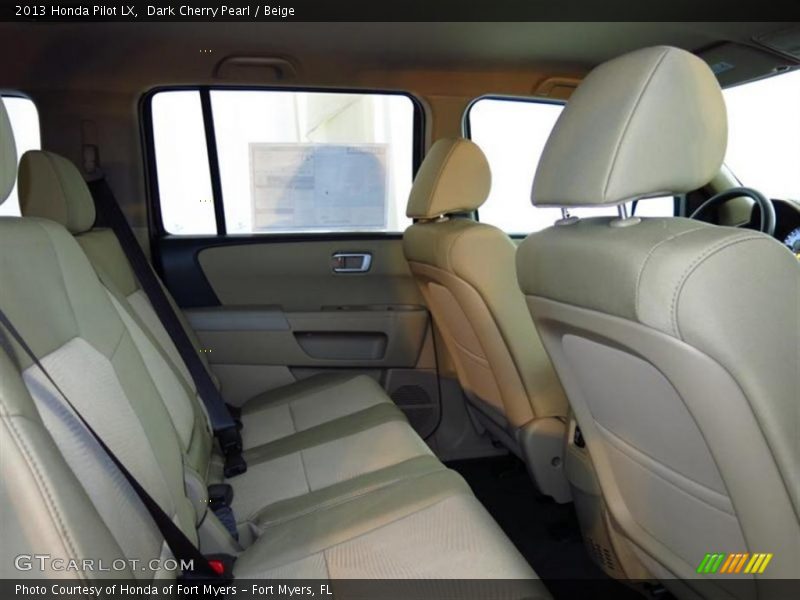Dark Cherry Pearl / Beige 2013 Honda Pilot LX