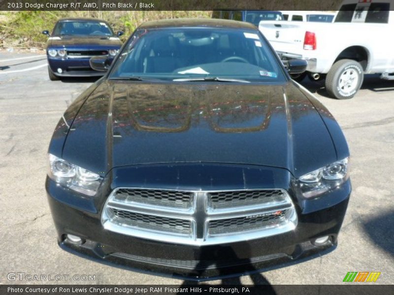 Pitch Black / Black 2013 Dodge Charger R/T AWD