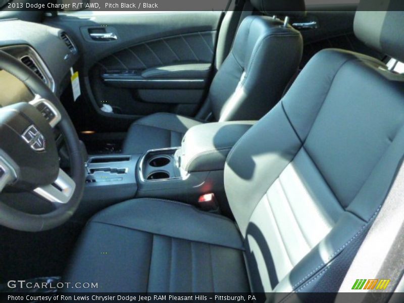 Pitch Black / Black 2013 Dodge Charger R/T AWD