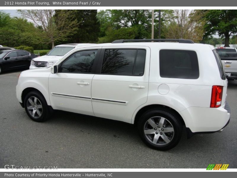White Diamond Pearl / Gray 2012 Honda Pilot Touring