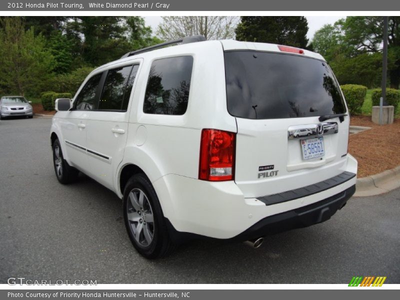 White Diamond Pearl / Gray 2012 Honda Pilot Touring