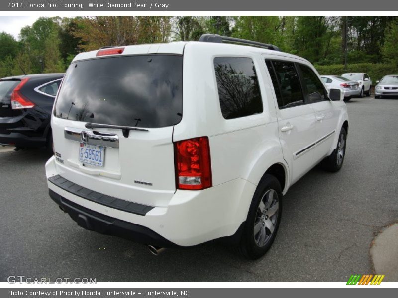 White Diamond Pearl / Gray 2012 Honda Pilot Touring