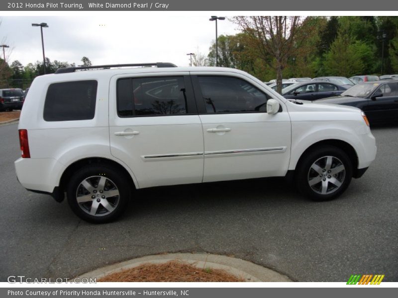 White Diamond Pearl / Gray 2012 Honda Pilot Touring