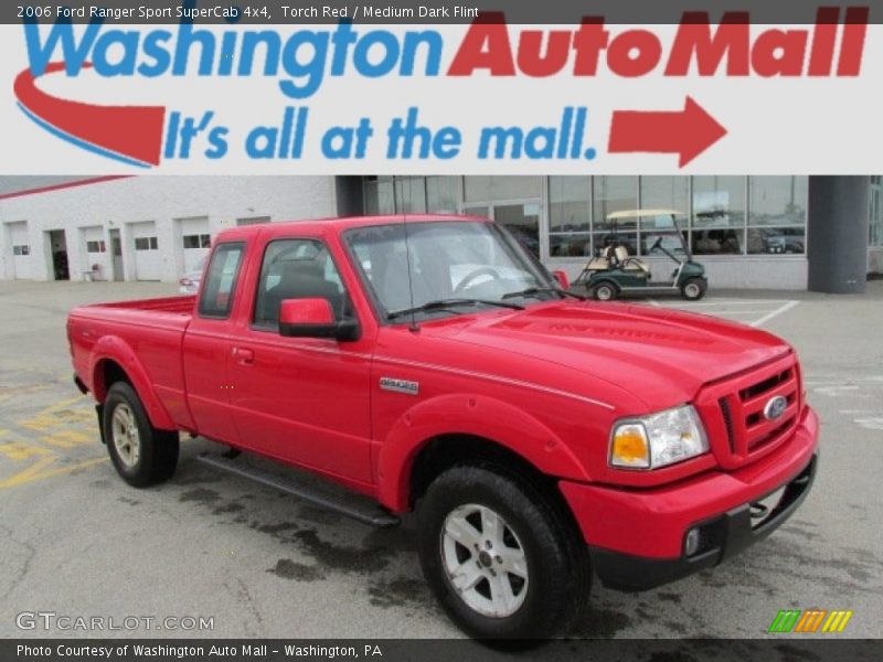 Torch Red / Medium Dark Flint 2006 Ford Ranger Sport SuperCab 4x4