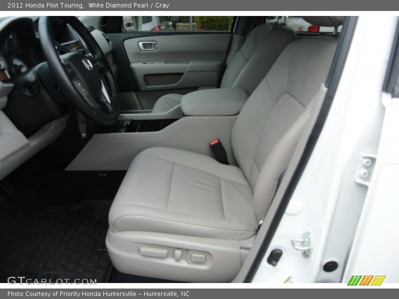 White Diamond Pearl / Gray 2012 Honda Pilot Touring