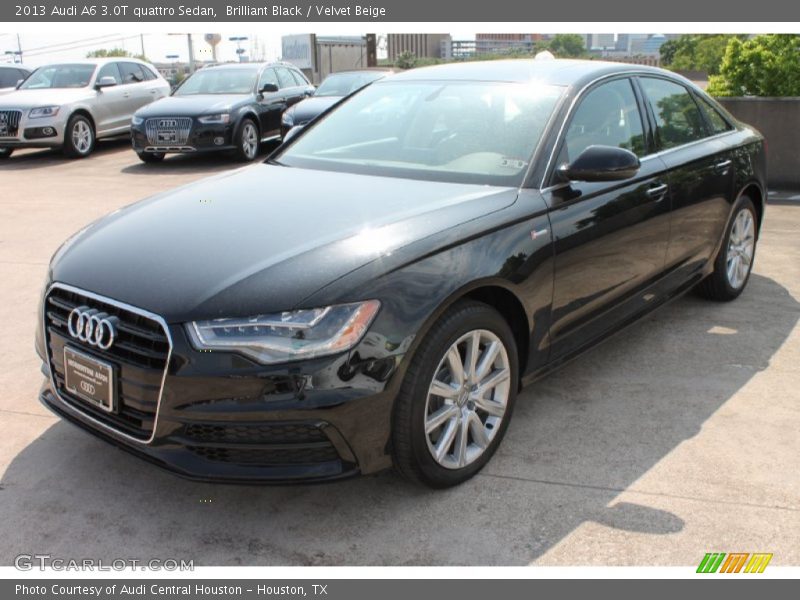 Brilliant Black / Velvet Beige 2013 Audi A6 3.0T quattro Sedan