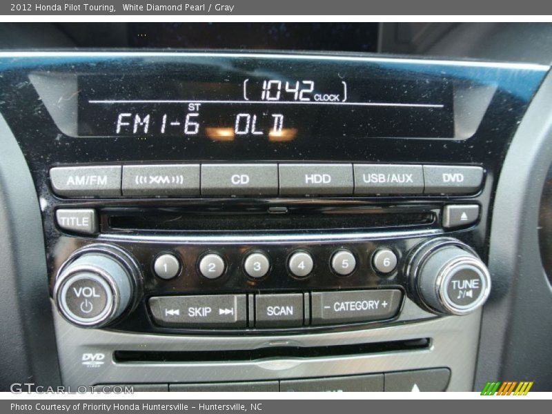 White Diamond Pearl / Gray 2012 Honda Pilot Touring