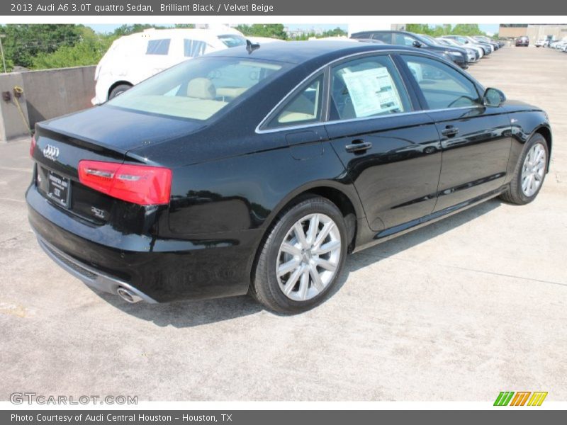 Brilliant Black / Velvet Beige 2013 Audi A6 3.0T quattro Sedan
