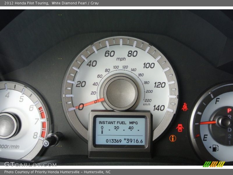 White Diamond Pearl / Gray 2012 Honda Pilot Touring