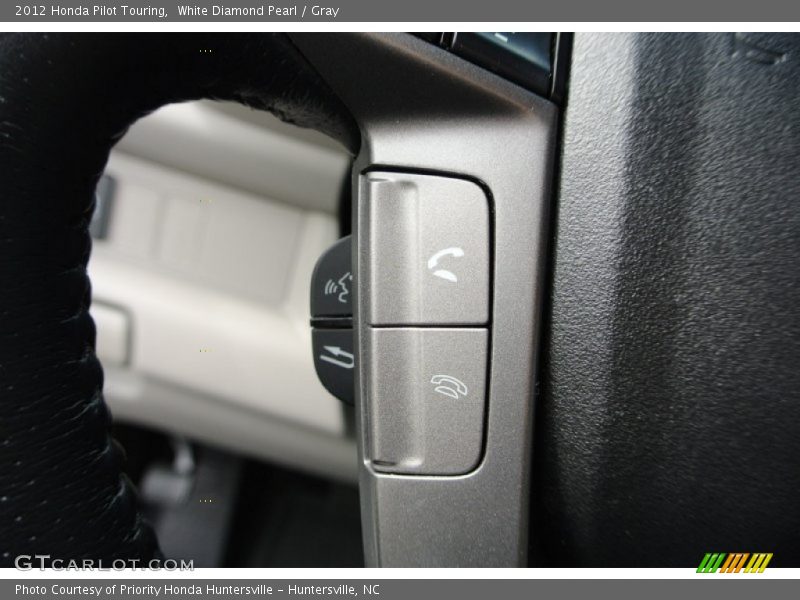 White Diamond Pearl / Gray 2012 Honda Pilot Touring
