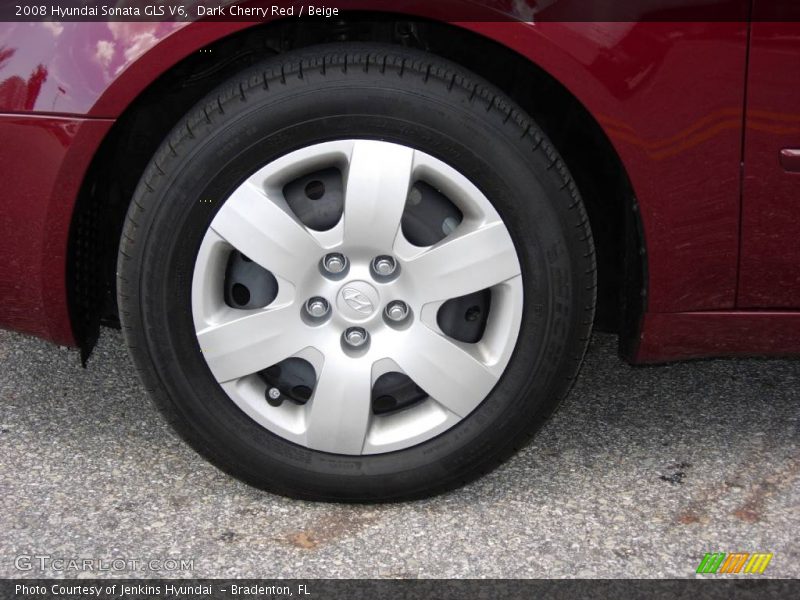 Dark Cherry Red / Beige 2008 Hyundai Sonata GLS V6