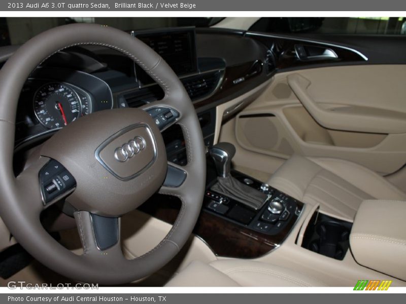 Brilliant Black / Velvet Beige 2013 Audi A6 3.0T quattro Sedan