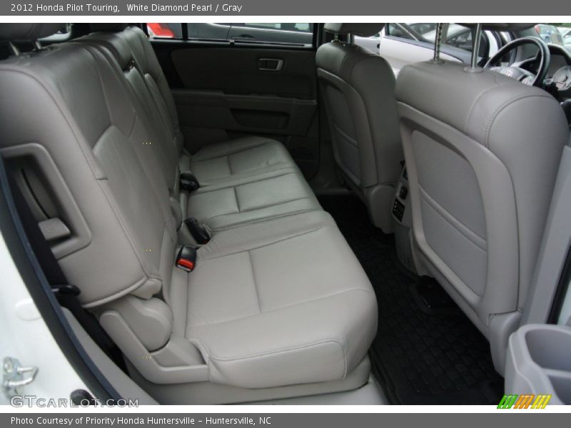 White Diamond Pearl / Gray 2012 Honda Pilot Touring