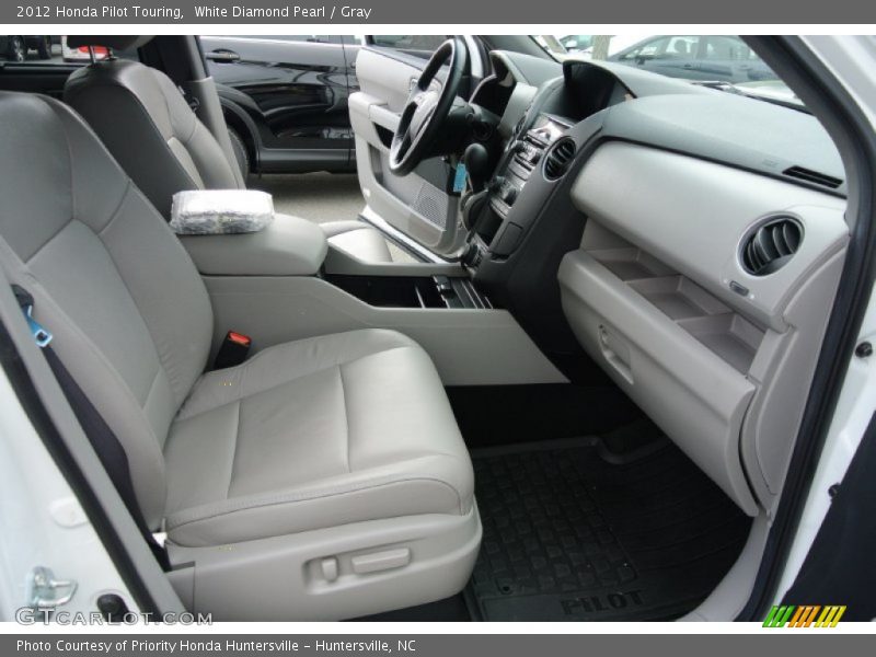White Diamond Pearl / Gray 2012 Honda Pilot Touring