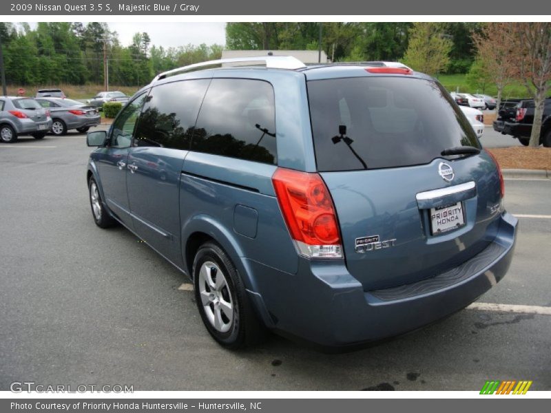 Majestic Blue / Gray 2009 Nissan Quest 3.5 S