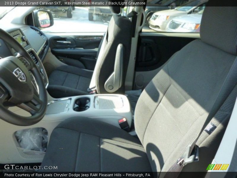 Maximum Steel Metallic / Black/Light Graystone 2013 Dodge Grand Caravan SXT