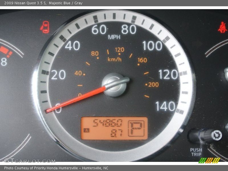 Majestic Blue / Gray 2009 Nissan Quest 3.5 S