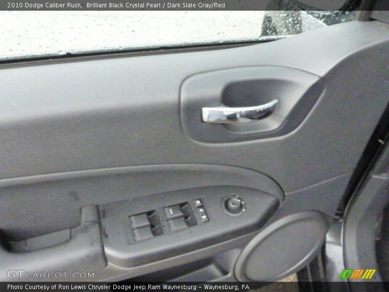 Brilliant Black Crystal Pearl / Dark Slate Gray/Red 2010 Dodge Caliber Rush