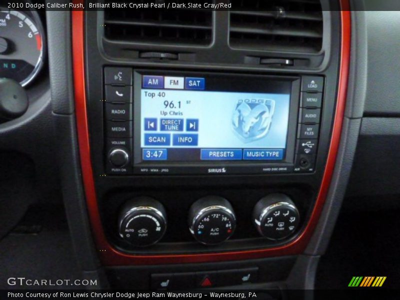 Controls of 2010 Caliber Rush