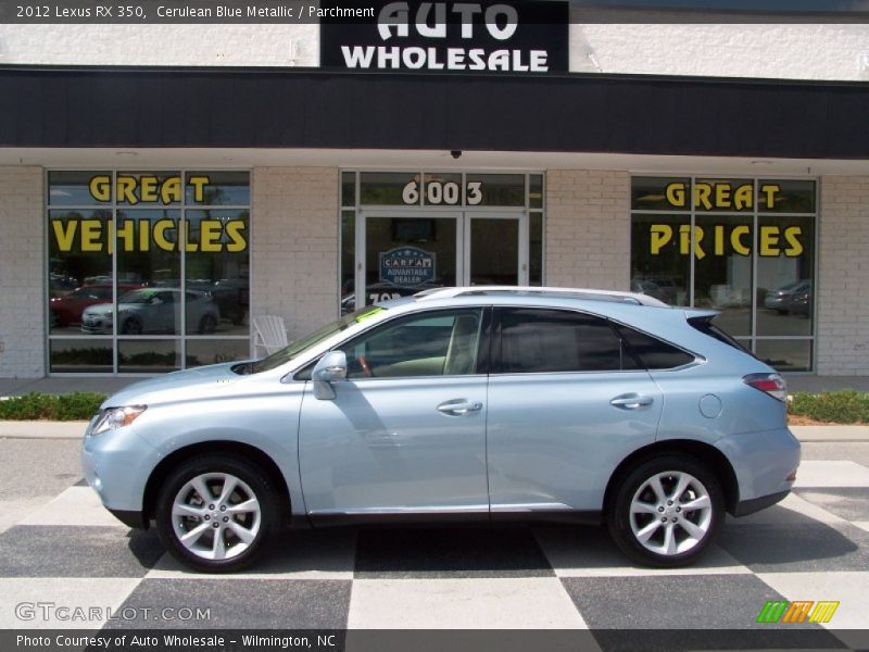 Cerulean Blue Metallic / Parchment 2012 Lexus RX 350