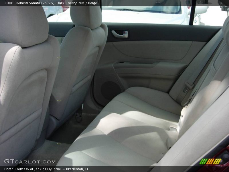 Dark Cherry Red / Beige 2008 Hyundai Sonata GLS V6