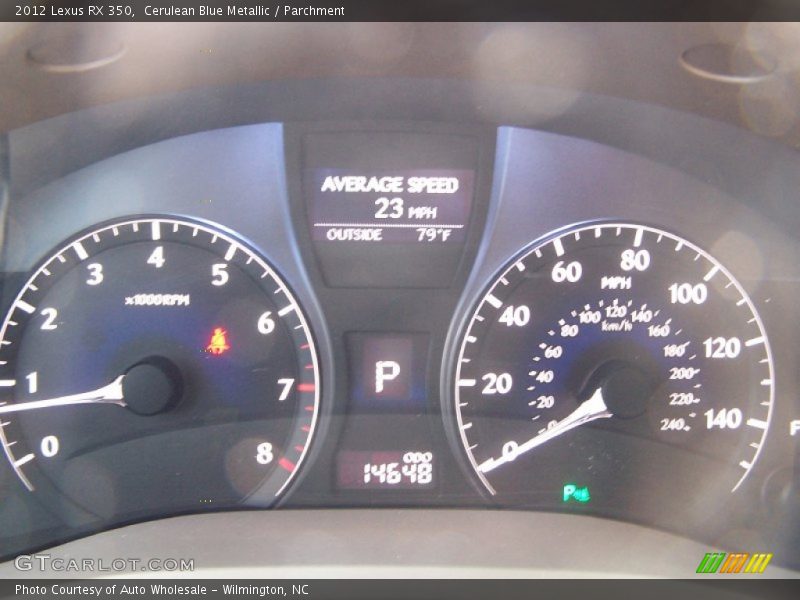 Cerulean Blue Metallic / Parchment 2012 Lexus RX 350