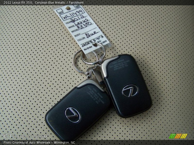 Cerulean Blue Metallic / Parchment 2012 Lexus RX 350