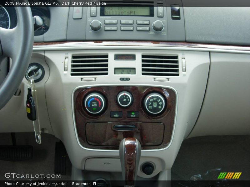 Dark Cherry Red / Beige 2008 Hyundai Sonata GLS V6