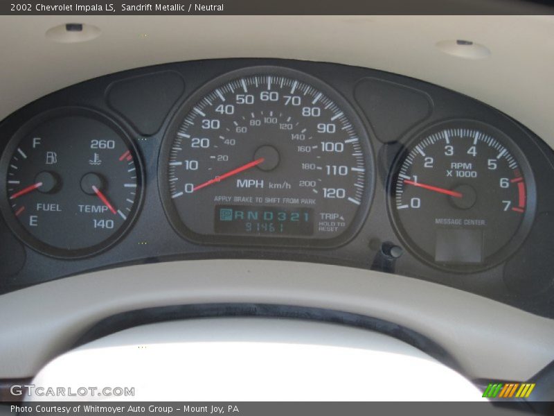 Sandrift Metallic / Neutral 2002 Chevrolet Impala LS