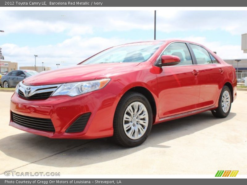 Barcelona Red Metallic / Ivory 2012 Toyota Camry LE
