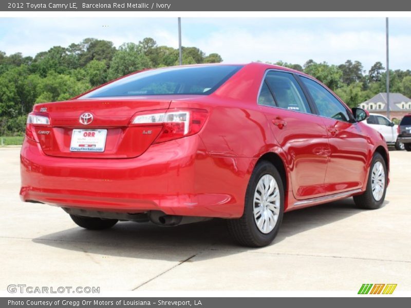 Barcelona Red Metallic / Ivory 2012 Toyota Camry LE