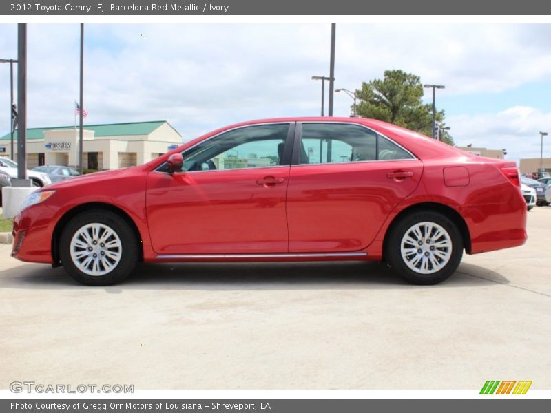 Barcelona Red Metallic / Ivory 2012 Toyota Camry LE
