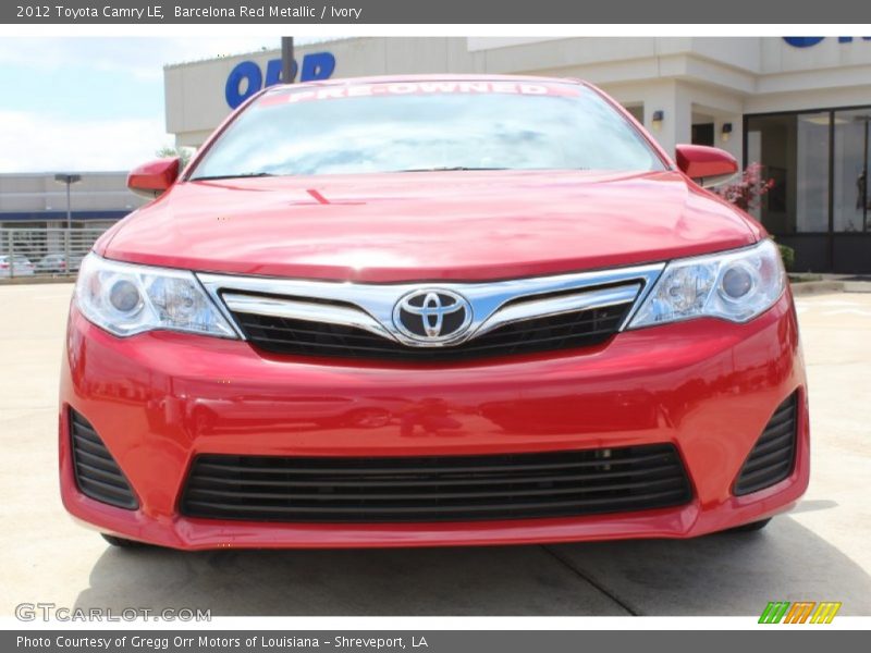 Barcelona Red Metallic / Ivory 2012 Toyota Camry LE