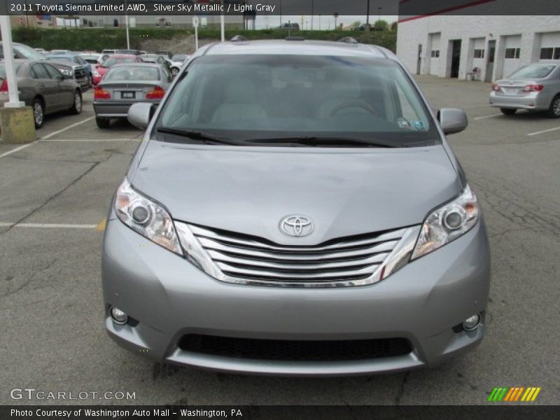 Silver Sky Metallic / Light Gray 2011 Toyota Sienna Limited AWD