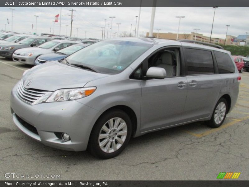 Silver Sky Metallic / Light Gray 2011 Toyota Sienna Limited AWD