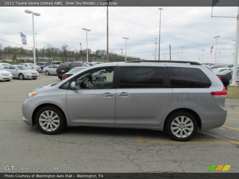 Silver Sky Metallic / Light Gray 2011 Toyota Sienna Limited AWD