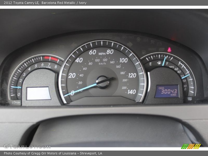 Barcelona Red Metallic / Ivory 2012 Toyota Camry LE