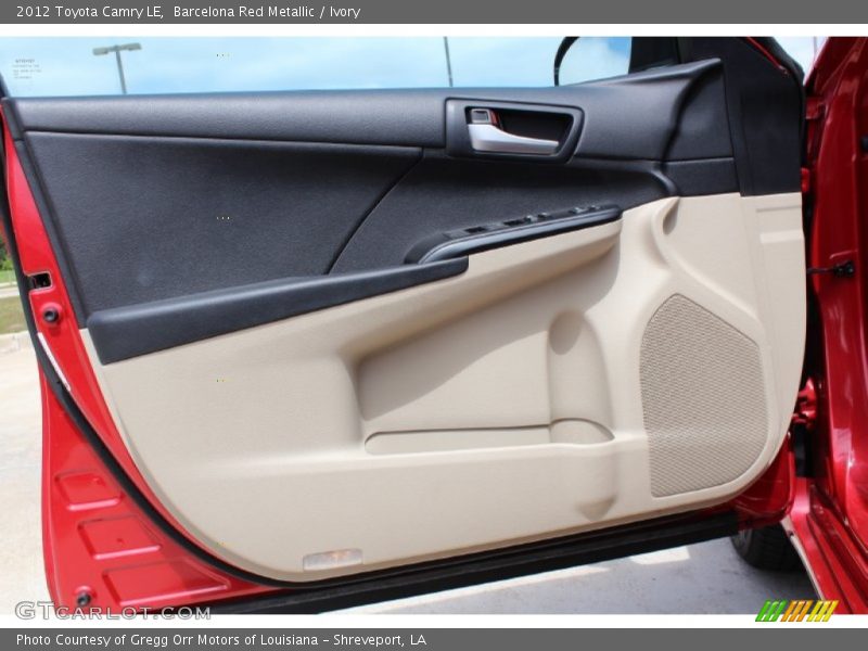 Barcelona Red Metallic / Ivory 2012 Toyota Camry LE
