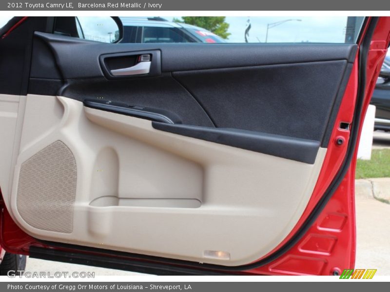 Barcelona Red Metallic / Ivory 2012 Toyota Camry LE