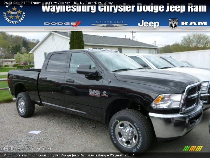 Black / Black/Diesel Gray 2013 Ram 2500 Tradesman Crew Cab 4x4