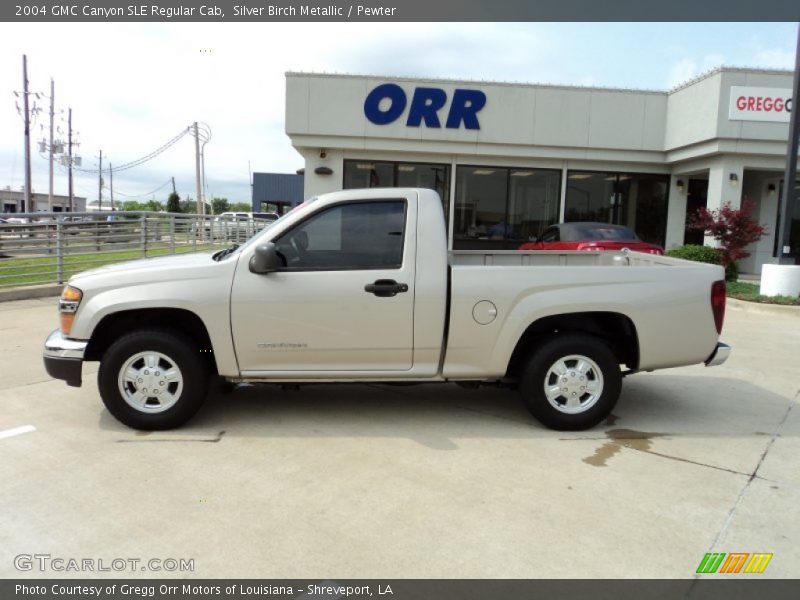 Silver Birch Metallic / Pewter 2004 GMC Canyon SLE Regular Cab