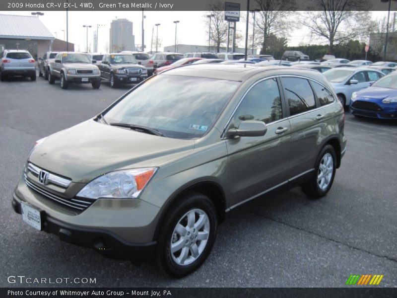 Green Tea Metallic / Ivory 2009 Honda CR-V EX-L 4WD