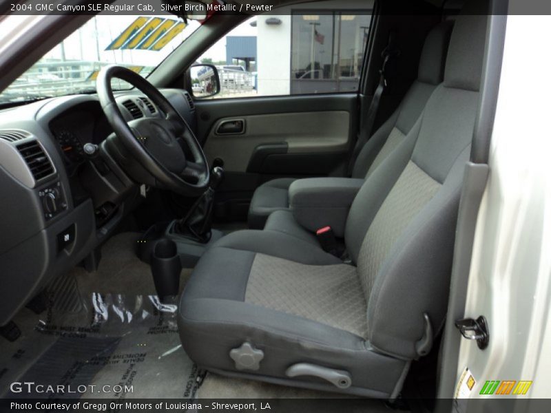  2004 Canyon SLE Regular Cab Pewter Interior