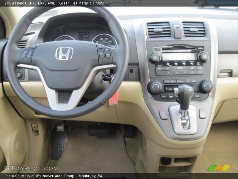 Green Tea Metallic / Ivory 2009 Honda CR-V EX-L 4WD