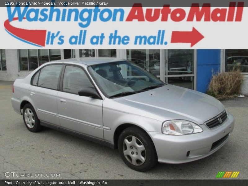 Vogue Silver Metallic / Gray 1999 Honda Civic VP Sedan