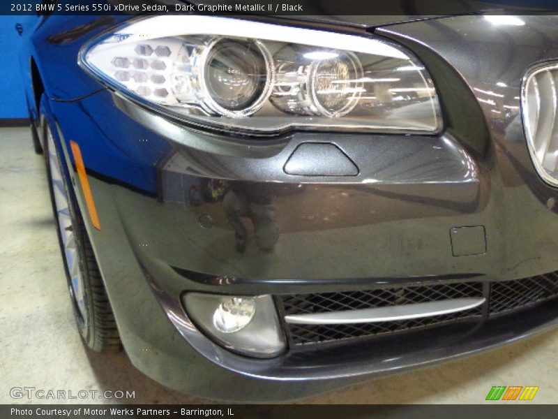 Dark Graphite Metallic II / Black 2012 BMW 5 Series 550i xDrive Sedan