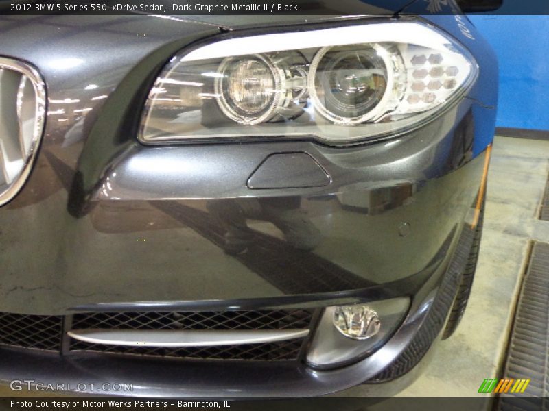 Dark Graphite Metallic II / Black 2012 BMW 5 Series 550i xDrive Sedan
