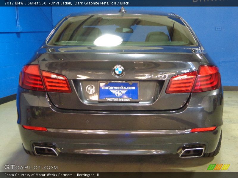 Dark Graphite Metallic II / Black 2012 BMW 5 Series 550i xDrive Sedan