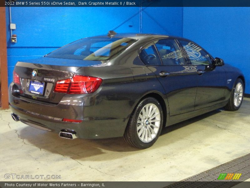 Dark Graphite Metallic II / Black 2012 BMW 5 Series 550i xDrive Sedan