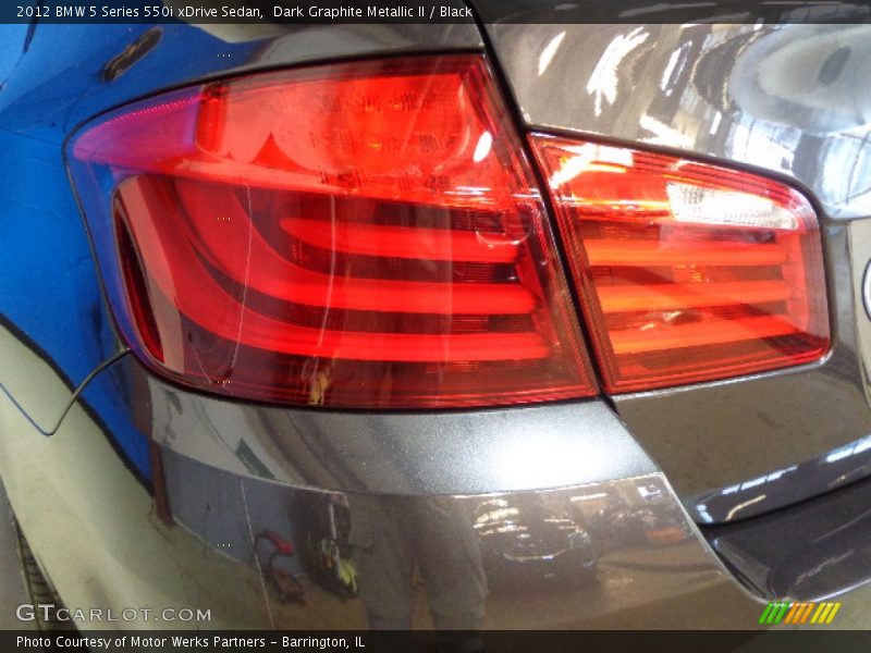 Dark Graphite Metallic II / Black 2012 BMW 5 Series 550i xDrive Sedan
